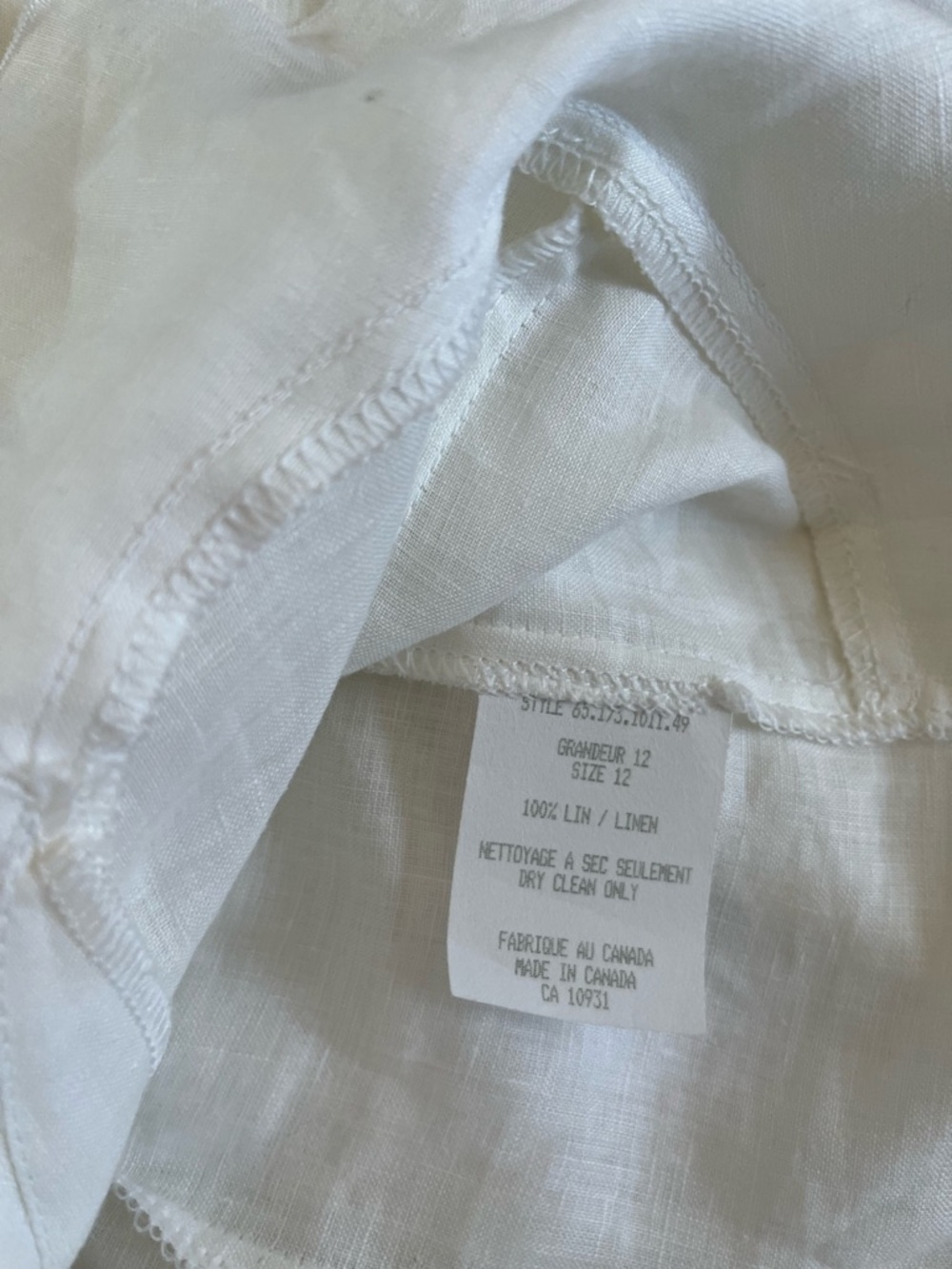 NWT Melanie Lyne 100% Linen Ruffle Jacket | White | Waterfall Front | Bell Cuff - Picture 5 of 9